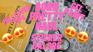 BORN PRETTY  PRO GEL PAINTS  FULL COVER TIPS AND MORE [upl. by Oivlis]