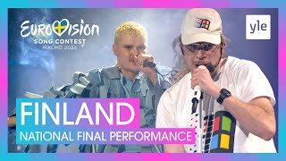 Windows95man  No Rules  Finland 🇫🇮  National Final Performance  Eurovision 2024 [upl. by Haimes]