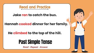 Past Simple Tense  KIDS Practice I ReadRepeatAnswer I with Teacher Jake [upl. by Marchal973]