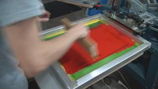 How To Screen Print Air Dry Ink Plastic amp Poster Board Signs [upl. by Mathilde]