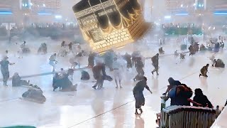 The Holy Kaaba was almost overturned Storm and flood in Mecca Saudi Arabia [upl. by Eelsel429]