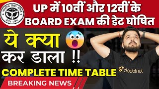 UP Board Class 12 Time Table Out  UP Board Final Exam Date Sheet 2024  2024 Board Time Table [upl. by Siegel]