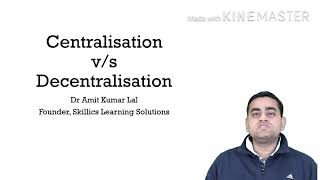 Organisational Structure Centralisation vs Decentralisation [upl. by Adnilrev]