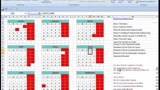 calendario 2016 en excel gratis calendario anual 2016 en excel gratis con festivos [upl. by Cud]