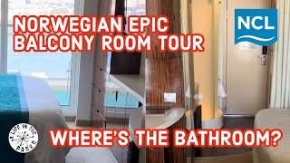 Norwegian Epic Balcony Cabin Tour  Where’s The Bathroom  WEIRDEST Cabin I’ve Ever Stayed In [upl. by Kashden316]