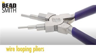 Wire Looping Pliers from the Beadsmith 6 tools in 1 [upl. by Gustin]