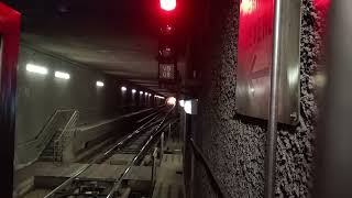 2 Metro B line trains at VermontSanta Monica Station [upl. by Eetnuahs]