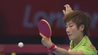 Womens Table Tennis Singles Gold Medal Match  China v China  London 2012 Olympics [upl. by Okuy]