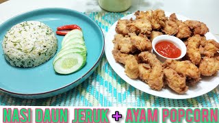 Ayam Popcorn bs jd Lauk n bs jd Camilansajikan dgn Nasi Daun JerukMantul👍Vlog204omarubyslife [upl. by Short]