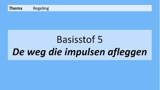 VMBO 4  Regeling  Basisstof 5 De weg die impulsen afleggen  8e editie [upl. by Aivatal]