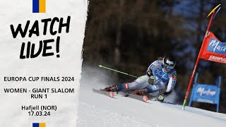 LIVE FIS Alpine Europa Cup Finals March 17  Giant Slalom Women Run 1 in Hafjell NOR at 1130 CET [upl. by Annoed]