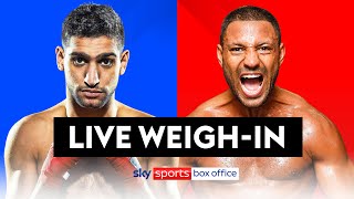 AMIR KHAN VS KELL BROOK  FULL WEIGHIN ⚖️🔥 [upl. by Llerral]