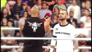 WWE CM Punk Vs The Rock  Royal Rumble  Clement Marfo [upl. by Sitof49]