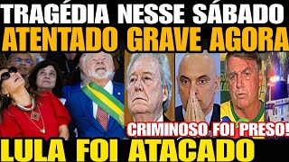 TRAGÉDIA ATENTADO GRAVE AGORA VÁRIOS T1R0S 2 M0RT05 LULA DA SILVA FOI ATACADO EM REUNIÃO P CAIAD [upl. by Odarbil]