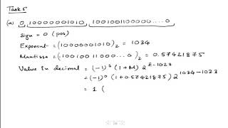 Convert number presented in IEEE double precision 64 bits to decimal numbers  Numerical Computation [upl. by Sidra]