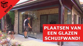 Glazen schuifwanden plaatsen  Roger [upl. by Chavey485]