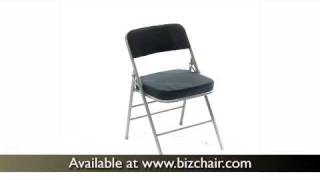 Hercules Navy Blue Fabric Metal Folding Chair HF3MC320AFNVYGG [upl. by Mitchell291]