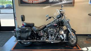 2013 HarleyDavidson Softail Heritage Classic in Vivid BlackFLSTC [upl. by Yrruc]