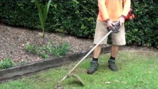 HOW TO MOW LAWN USING WEED WACKERWhipper Snipper [upl. by Astto331]