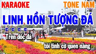 Linh Hồn Tượng Đá Karaoke Tone Nam  Am  Nhạc Sống Trữ Tình  Thanh Hải Organ [upl. by Euqinamod927]