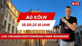 Zwangsversteigerung live vom Amtsgericht Köln am 18092023 um 1000 Uhr [upl. by Fields]