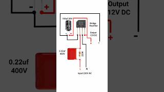 220v ac to 12v dc supply without transformertransformerless power supply shorts pbexperiment [upl. by Mulvihill29]