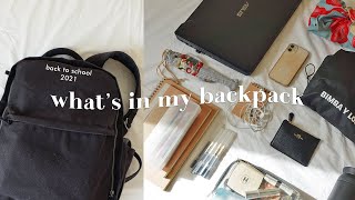 What’s in my backpack realistic 🎒 ideas for back to school how I study amp stay at uni all day [upl. by Rhtaeh]