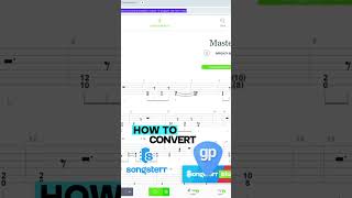 How To Convert Songsterr To GuitarPro guitartabs songsterr guitarpro [upl. by Anirbys834]