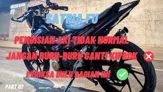 Penyebab Utama Pengisian Aki Satria Fu Eror [upl. by Akanke]