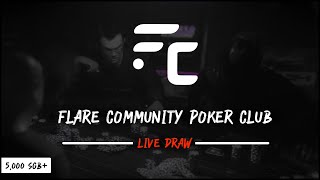 💰 Flare Community Poker Club  Live 🤑  Tournament Details  5000  25000 SGB Every Week [upl. by Gulgee]