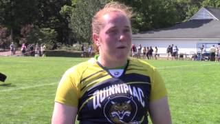 QU Womens Rugby vs Dartmouth Highlights and Post Game Comments [upl. by Kimura]