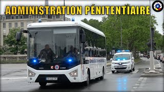 Paris  Bus de lAdministration Pénitentiaire en Urgence [upl. by Asirralc]