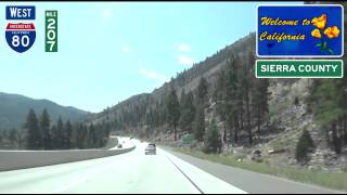 I80 in the Sierras Reno to Truckee [upl. by Leuqer]