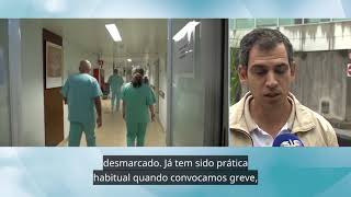 SIC  Enfermeiros dos hospitais privados no segundo dia de greve [upl. by Tunnell]