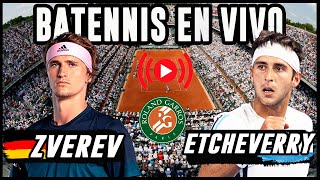 Tommy Etcheverry Vs Alexander Zverev  Roland Garros 2023  EN VIVO [upl. by Kenward506]