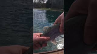 Private Trout Pond pondfishing troutfishing viral reel angler [upl. by Ardnosac96]