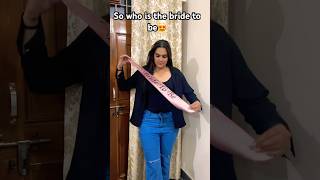 Bride to be 🥰 bridetobe bride masti party wedding lovemarriage [upl. by Annasor]