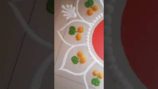 दसरा रांगोळी  Dasara easy rangoli  Dussehra रांगोळी navratri rangoli indianfestival shorts [upl. by Asyle]