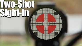 TwoShot SightIn How to Zero a Rifle in Two Shots  Rifle Tip [upl. by Mikes]