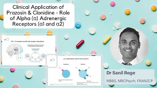 Clinical Application of Prazosin amp Clonidine  Role of Alpha α Adrenergic Receptors α1 and α2 [upl. by Aelber]