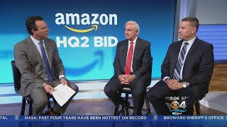 MiamiDade Mayor Carols Gimenez and Broward Commissioner Michael Udine Discuss Amazon 20 [upl. by Novah]