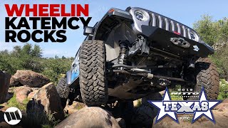 Wheeling at Katemcy Rocks Texas with a Jeep Wrangler and Gladiator NITTO JEEP EXPERIENCE  Part 2 [upl. by Dorie939]