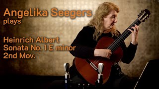 Angelika Seegers plays Heinrich Albert Sonata No 1 E minor 2nd Mov on a Matthias Dammann 1991 [upl. by Opiuuk]