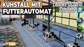 LS22 Mods  Großer Kuhstall mit Futterautomat  LS22 Modvorstellung [upl. by Joli]