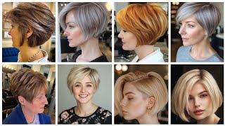 Gorgeous Woman short Bob pixie HaircutShort Haircuts ideas for Ladies pixiebobhaircut hairstyles [upl. by Adorl]