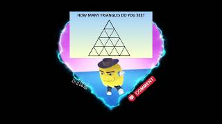 How many triangles do you seeroblox memes funny edit shorts [upl. by Ateiluj]