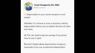 How to Legally Write Off Your Real Estate Investment with Depreciation [upl. by Petronilla]