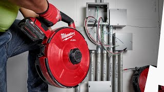 STOP Wasting Time Milwaukee® M18 FUEL™ Powered Fish Tape  Neater amp Less Mess [upl. by Iridissa176]