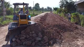 ✔Operator Heavy Dozer KOMATSU Showing Skill Technique Moving Soil [upl. by Trimmer]