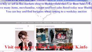 Car Boot Sales Huddersfield  Flea Market Sites West Yorkshire [upl. by Knoll]